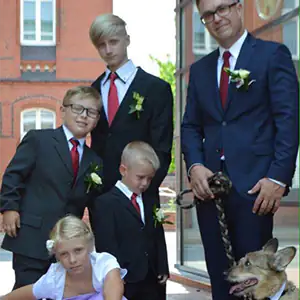 Kinderanzüge mit Krawatte Kinderkleid zur Hochzeit